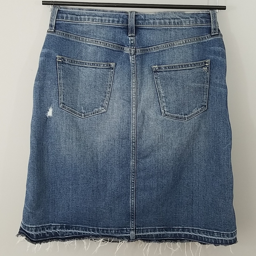 Madewell - Raw Hem Denim Skirt - Picture 6 of 8